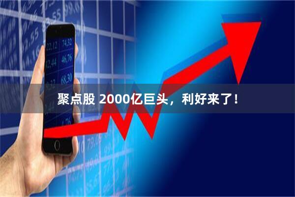 聚点股 2000亿巨头，利好来了！